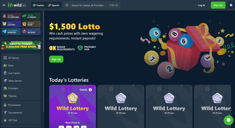 Wild.io Lottery