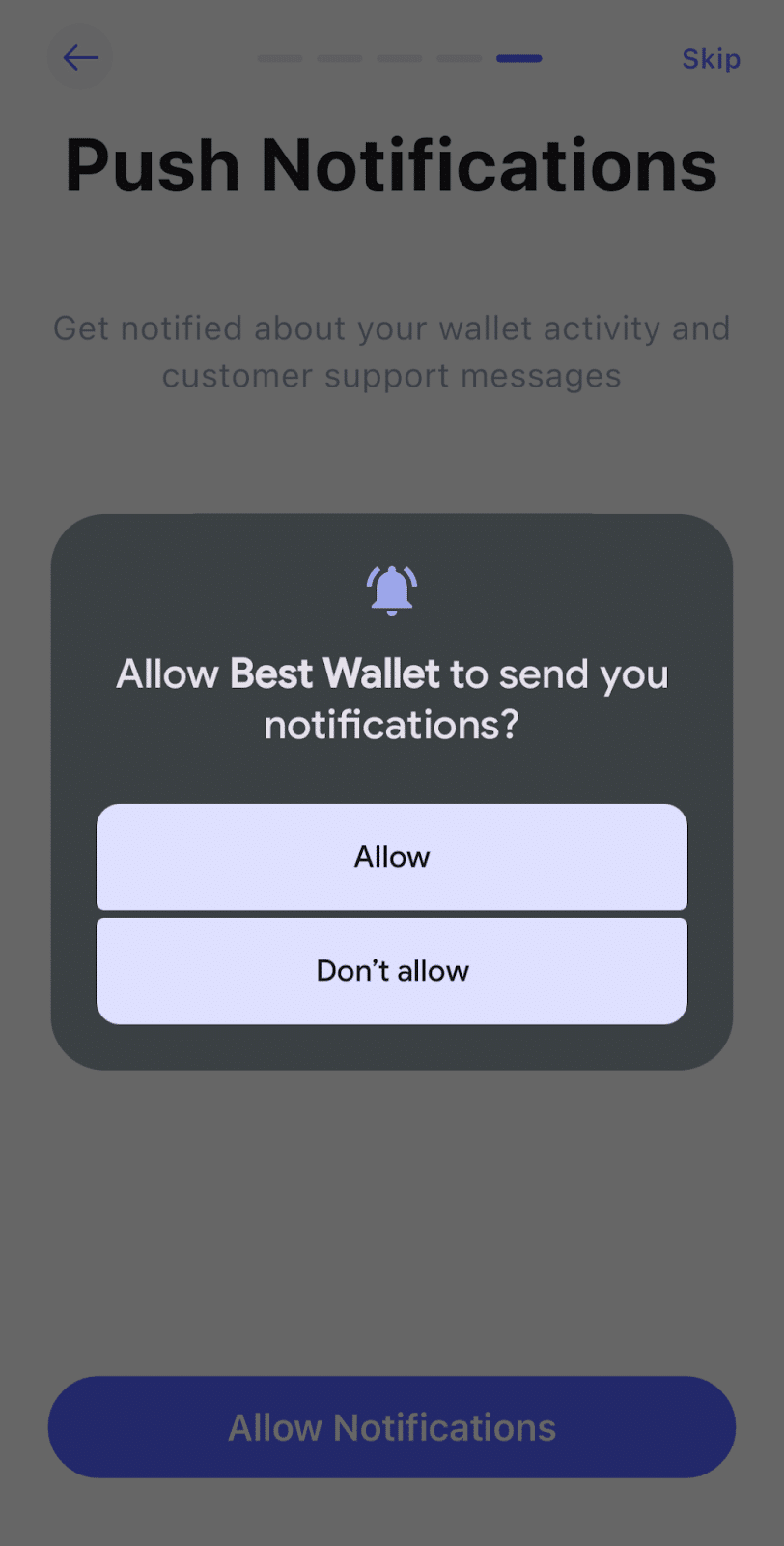 best wallet push notify