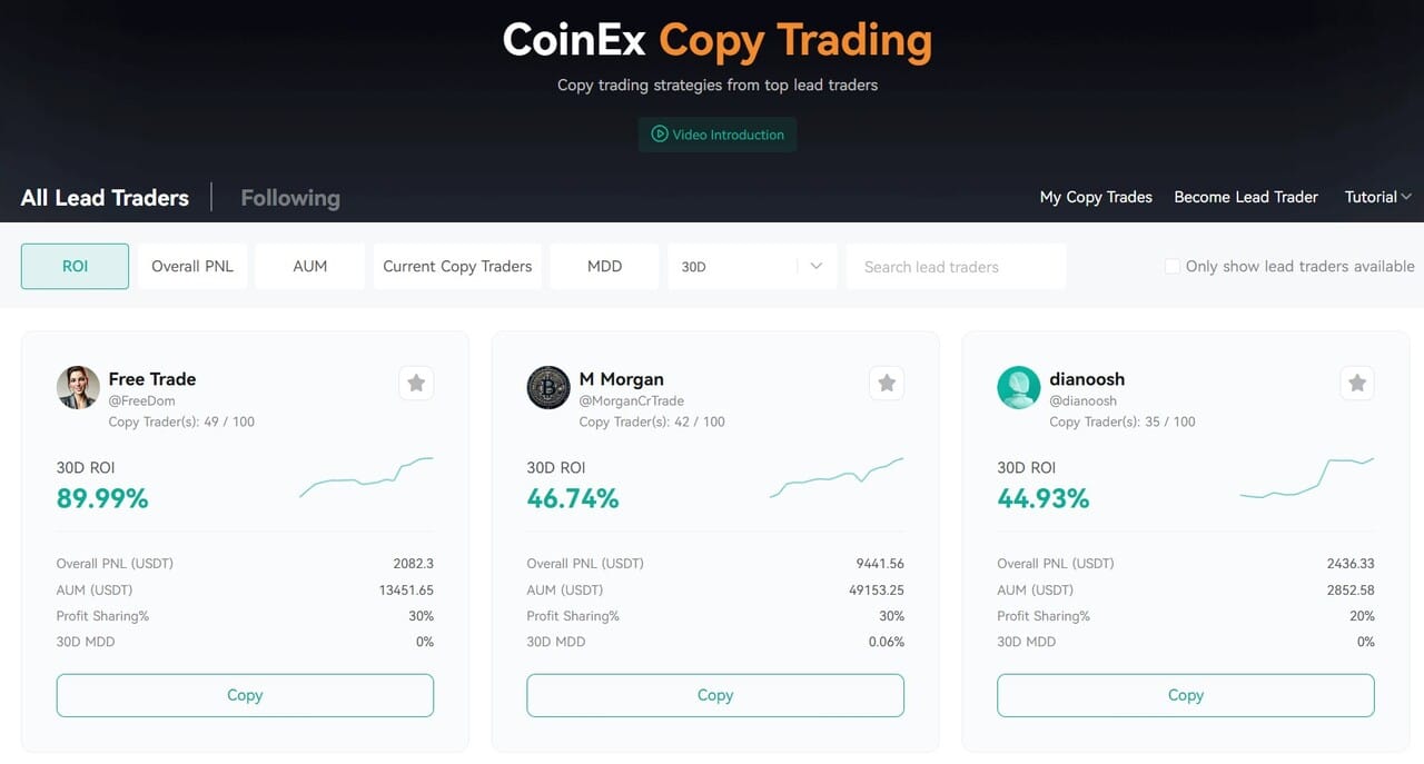 coinex copy trading