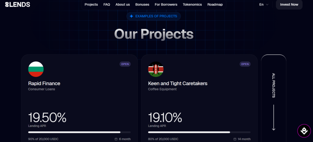 8Lends projects