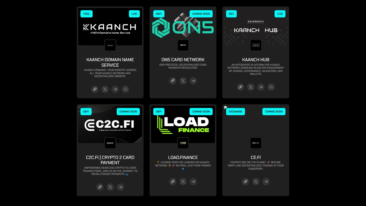 Kaanch dApps
