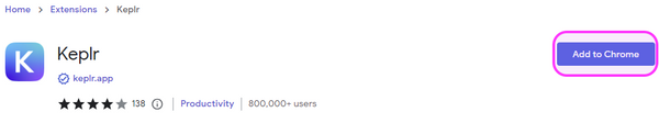 Keplr insall on Chrome