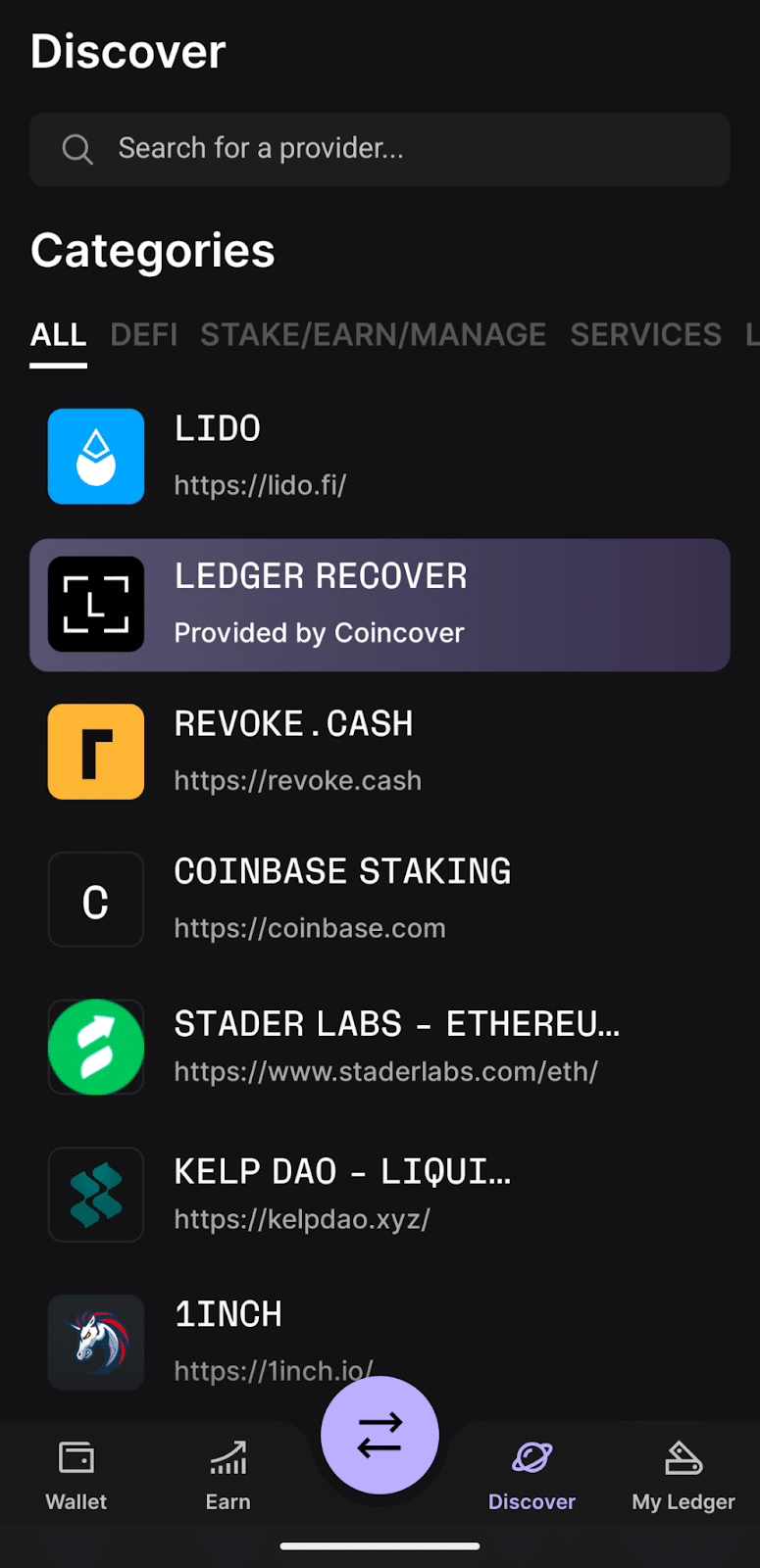 ledger live mobile