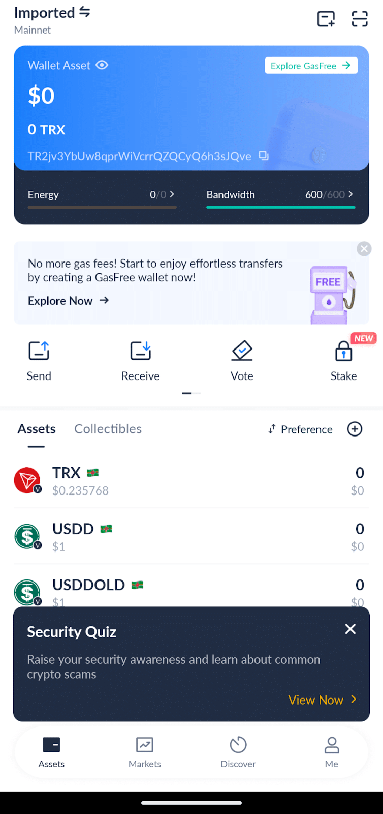 tronlink trc20 wallet