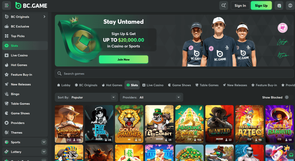 BCGame Jackpot Slots