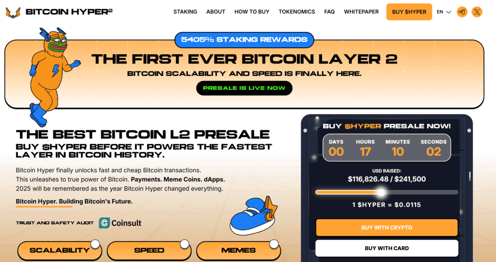 Bitcoin Hyper Presale 116k