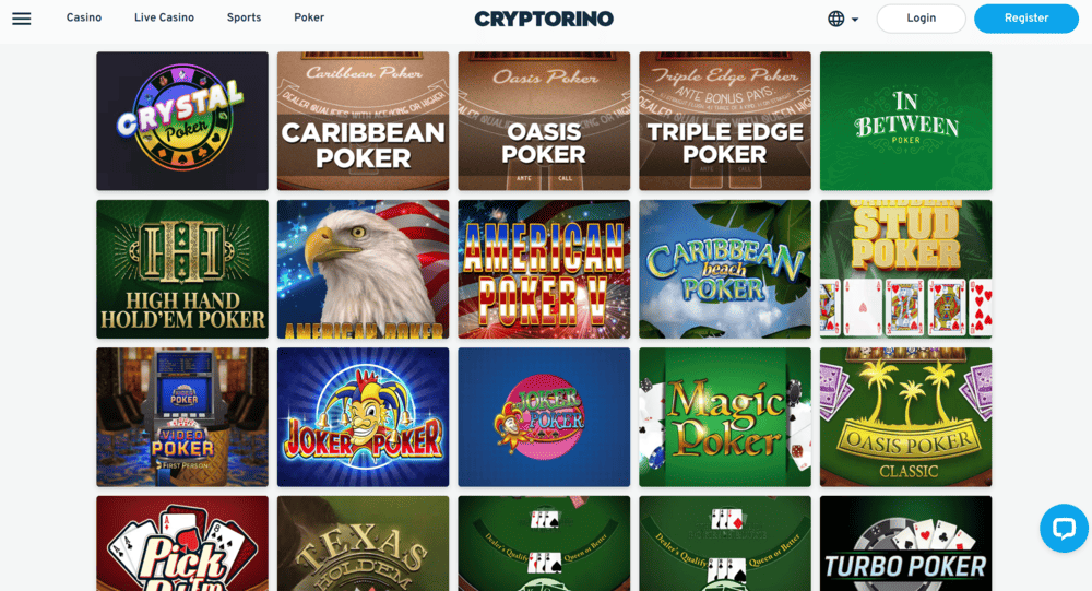 Cryptorino Video Poker