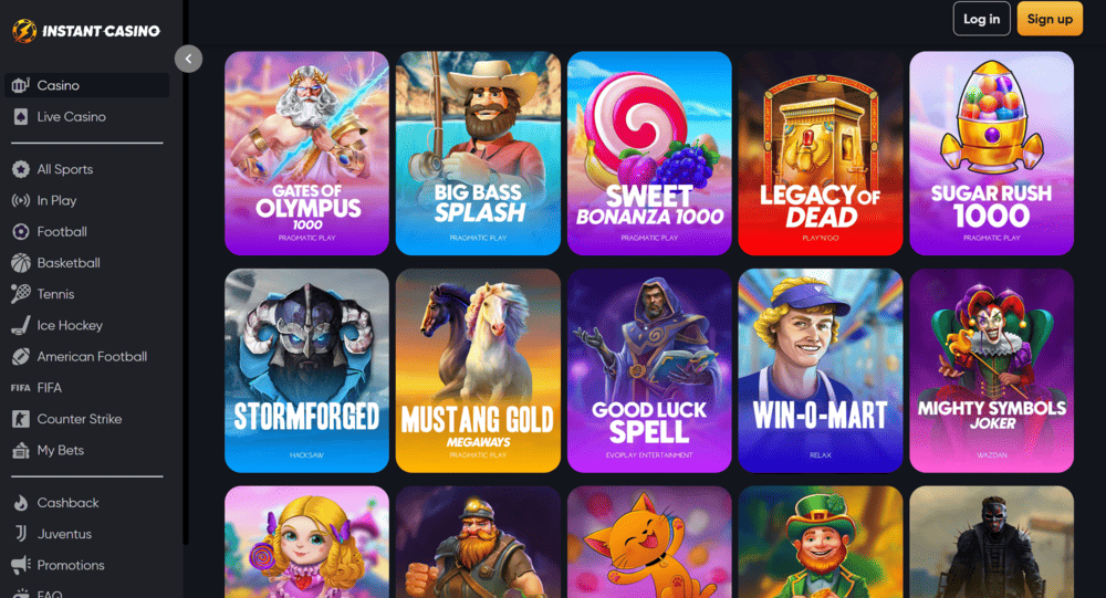 Instant Casino Jackpot Slots