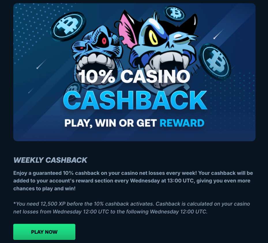 Betpanda cashback offer