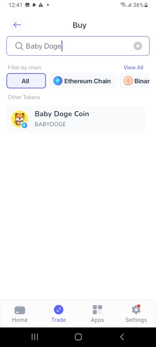 Best Wallet compra BABYDOGE