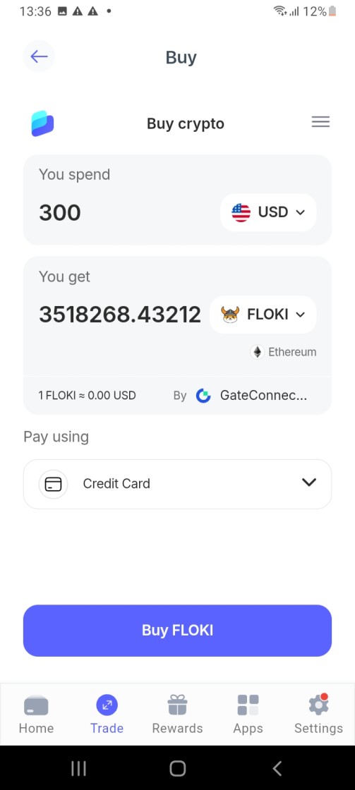 Buy Floki on Best Wallet