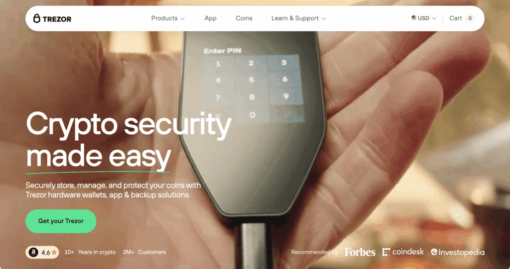 Trezor Homepage