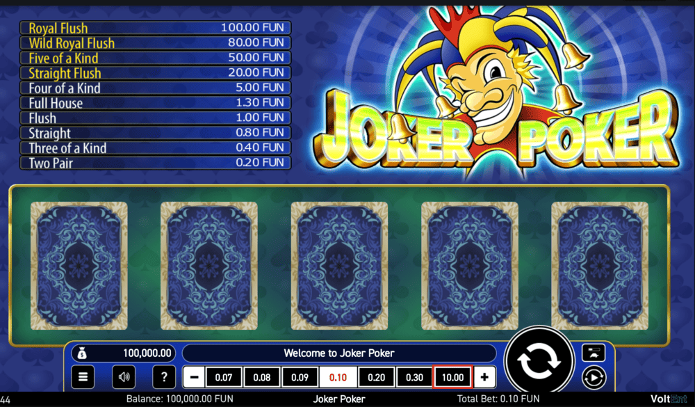 VoltEnt Joker Poker
