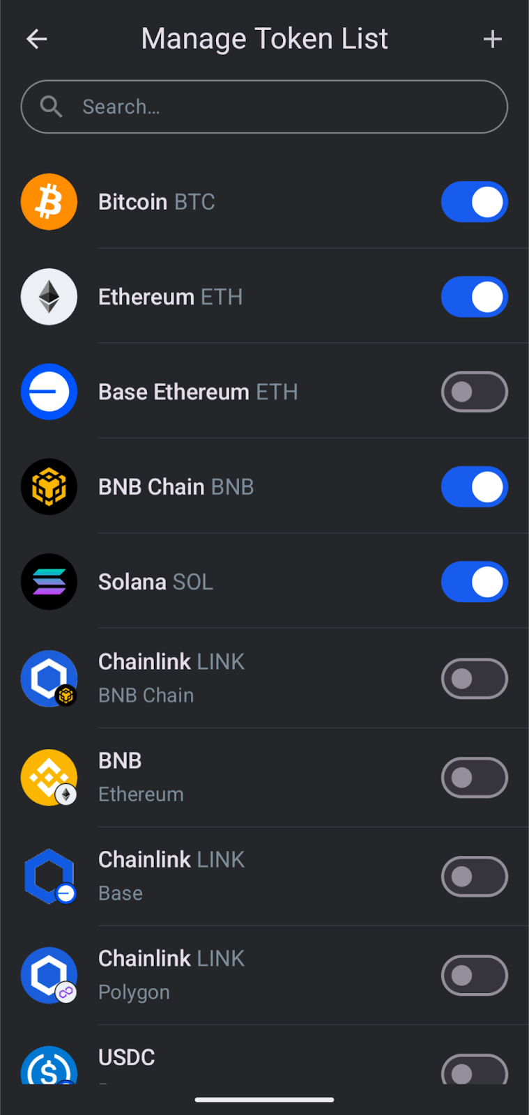 gem wallet multi-chain support