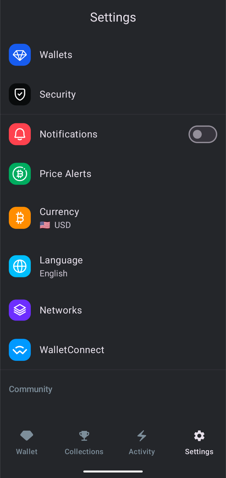 gem wallet notifications
