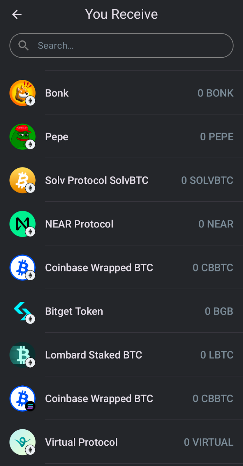 gem wallet swaps