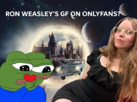Ron Weasley's GF Lavender Brown (Jessie Cave) has landed on OnlyFans with X rated content, but the star laments her success.