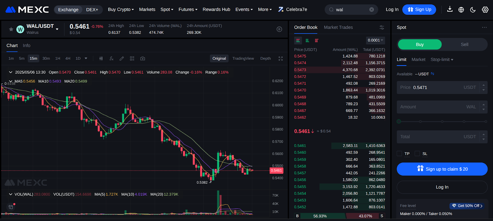 mexc buy walrus coin