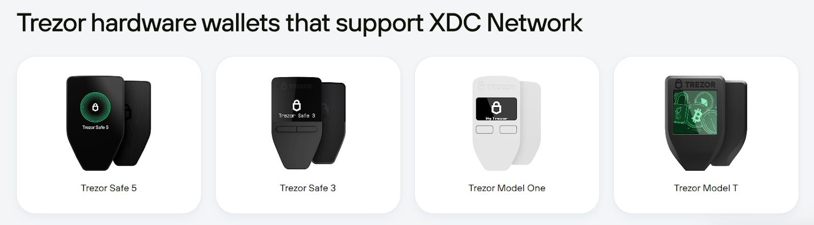 trezor xdc network