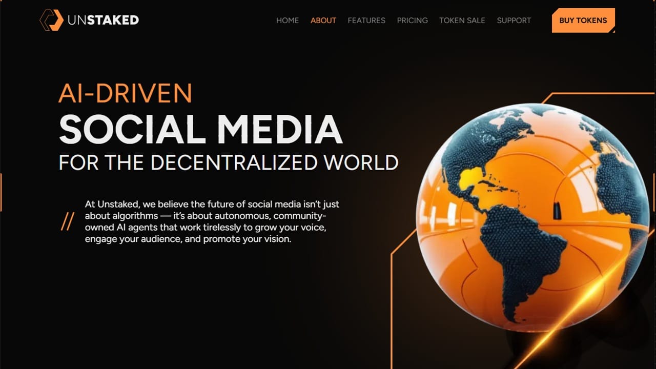Unstaked homepage