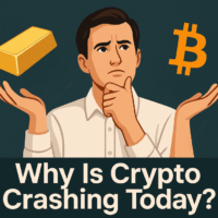 Why is crypto crashing today? Global tensions hit markets, but BTC holds strong, still outperforming the other crypto assets. But also gold?