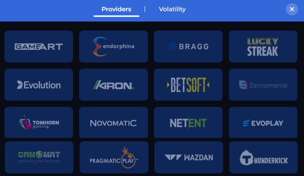 Crypto Royal Casino is supplied by the world's best game providers