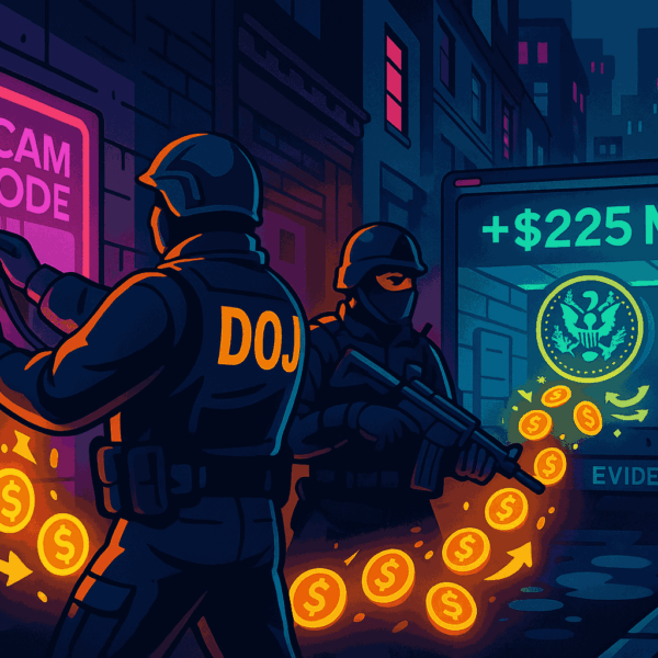 DOJ Targets Crypto Scam Rings, Recovers $225 Million in Digital Assets