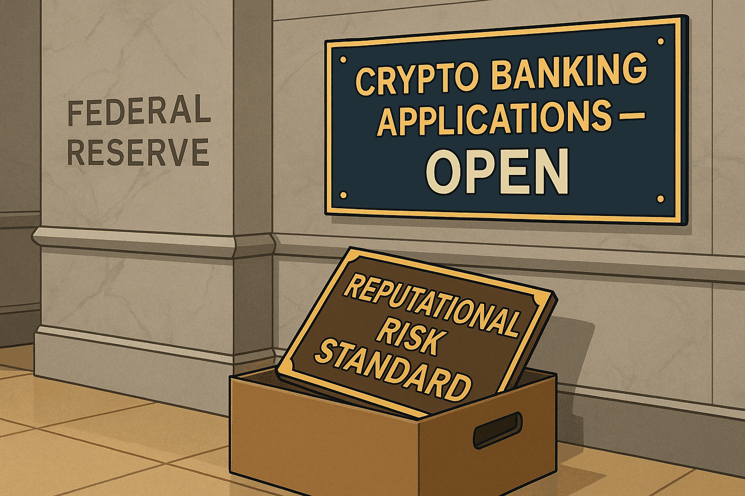 Fed Drops ‘Reputational Risk’ Standard, Easing Path for Crypto Banking