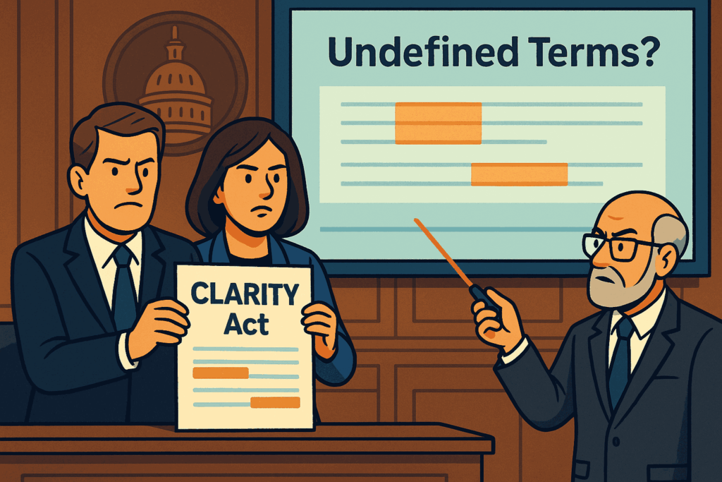 Lawmakers Push New Crypto Rules, But Is the CLARITY Act Too Vague?