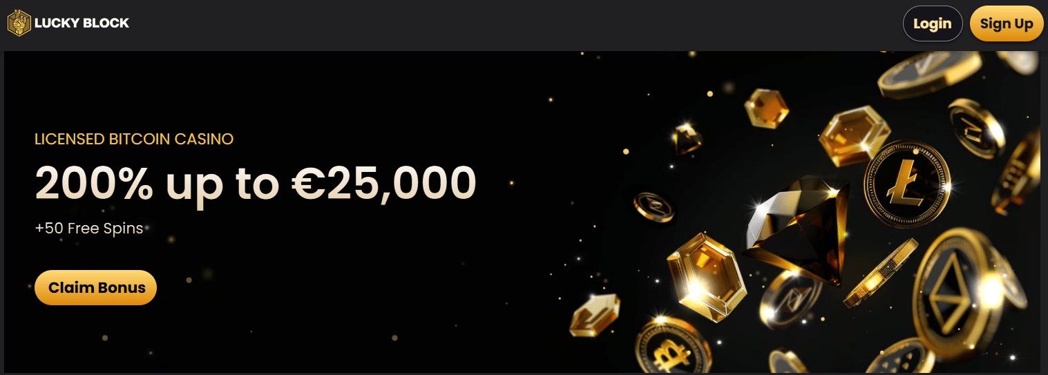 Lucky Block Promo Code 2025 🎁 €25,000 Bonus + 50 FS