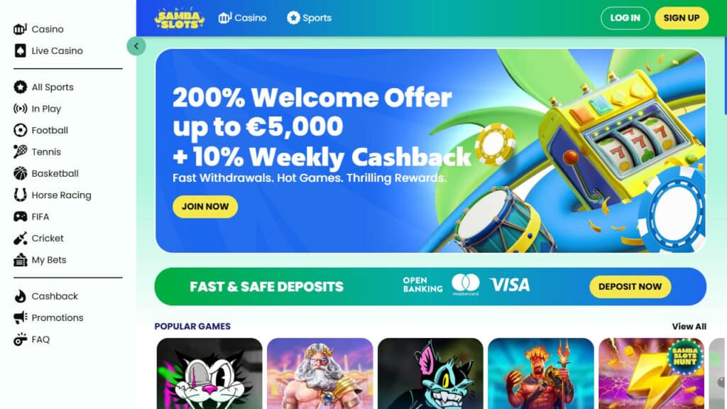 Samba Slots - Beste casino buitenland voor mobiele spelers
