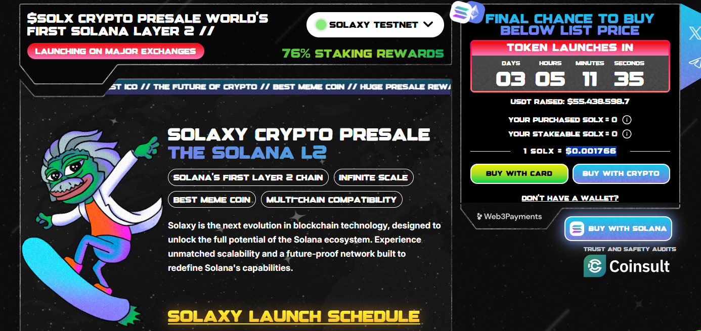 As Iran and Israel tension escalates, crypto prices are volatile. Solaxy SOLX is emerging as the best crypto to buy now