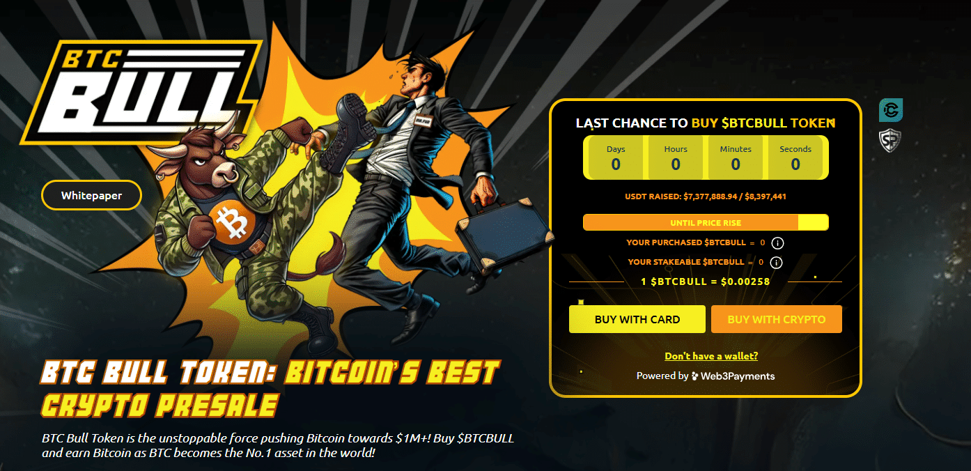 Will a spot Litecoin ETF be approved in 2025? Punters on Polymarket are confident. BTC Bull presale raises over $7.3 million