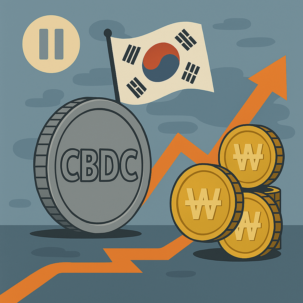 South Korea Pauses CBDC Plans as Stablecoins Gain Ground