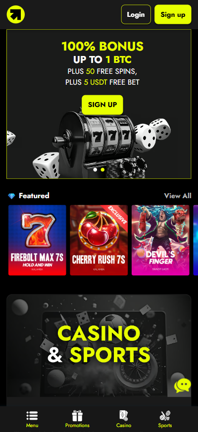Play at Telbet Casino on your mobile browser