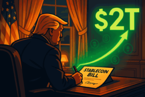 Trump Says Stablecoin Bill Could Unlock $2 Trillion in Crypto Market Growth