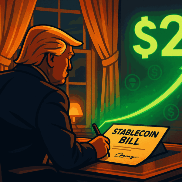 Trump Says Stablecoin Bill Could Unlock $2 Trillion in Crypto Market Growth