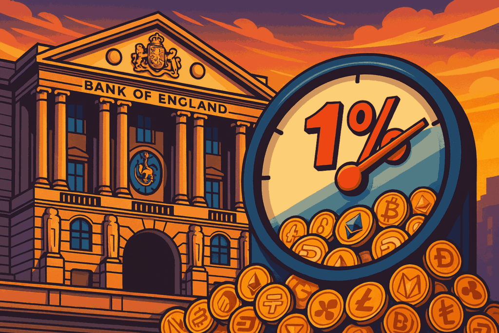 UK to Cap Bank Crypto Holdings at 1 Percent by 2026