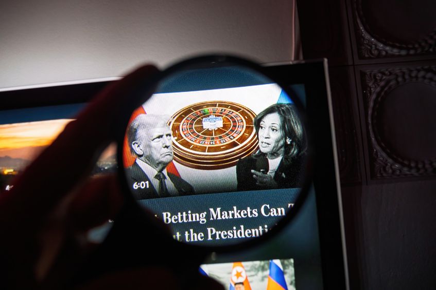 Political betting using crypto
