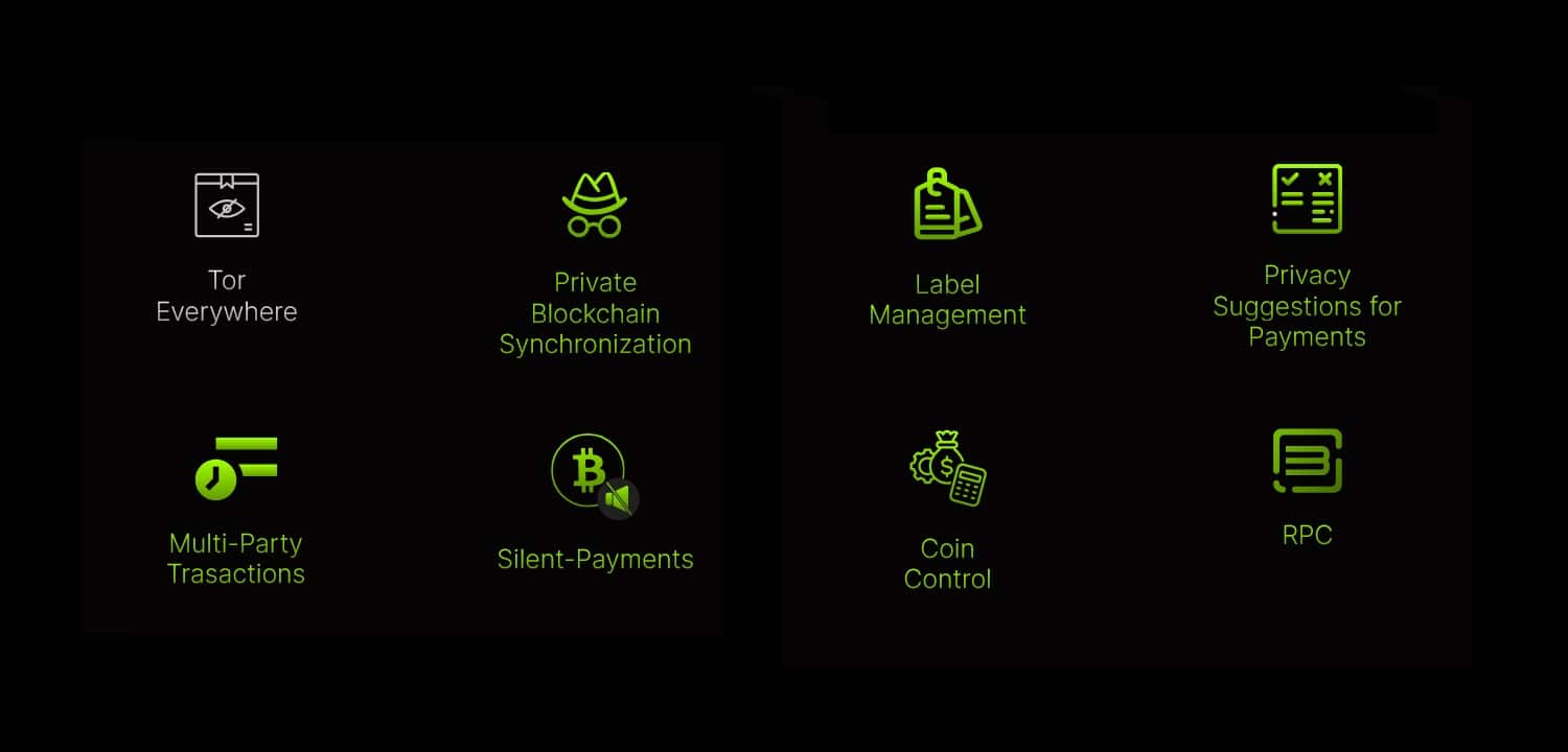 Wasabi Wallet Features