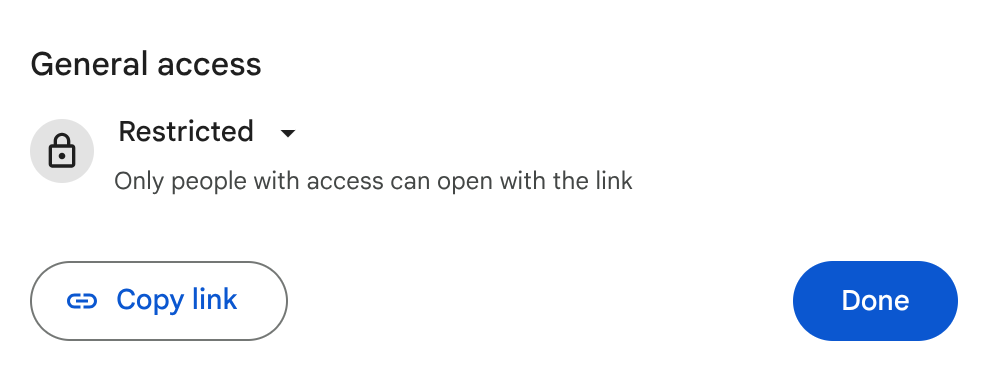 google drive restricted access