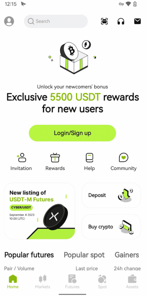 Bitunix Mobile App