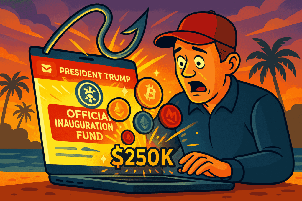 Donor Tricked Out of $250,000 in Crypto by Fake Trump Inauguration Email Scam