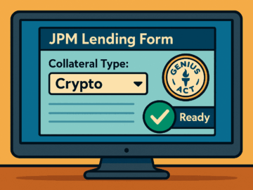 GENIUS Act Already Shaping Banking: JPMorgan Looks to Accept Crypto as Loan Collateral