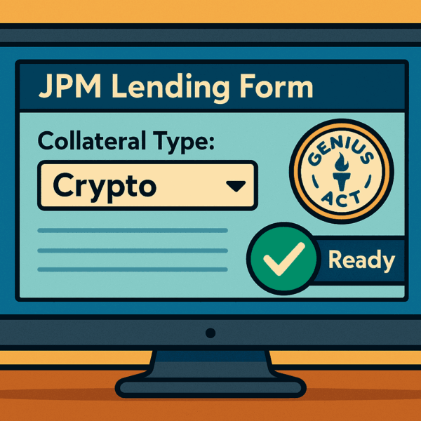 GENIUS Act Already Shaping Banking: JPMorgan Looks to Accept Crypto as Loan Collateral