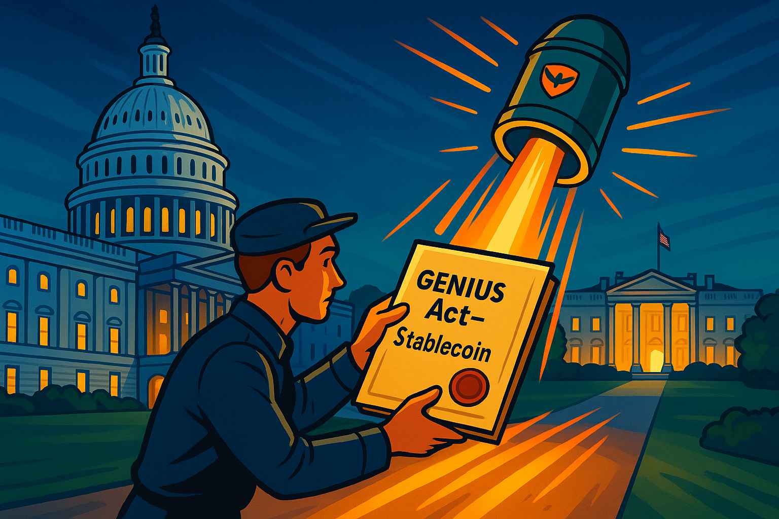 GENIUS Act Stablecoin Bill Heads to Trump After House Approval