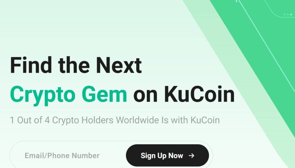 Kucoin homepagina