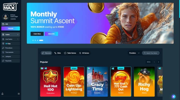 Lucky Max homepage - beste bookmaker zonder Cruks