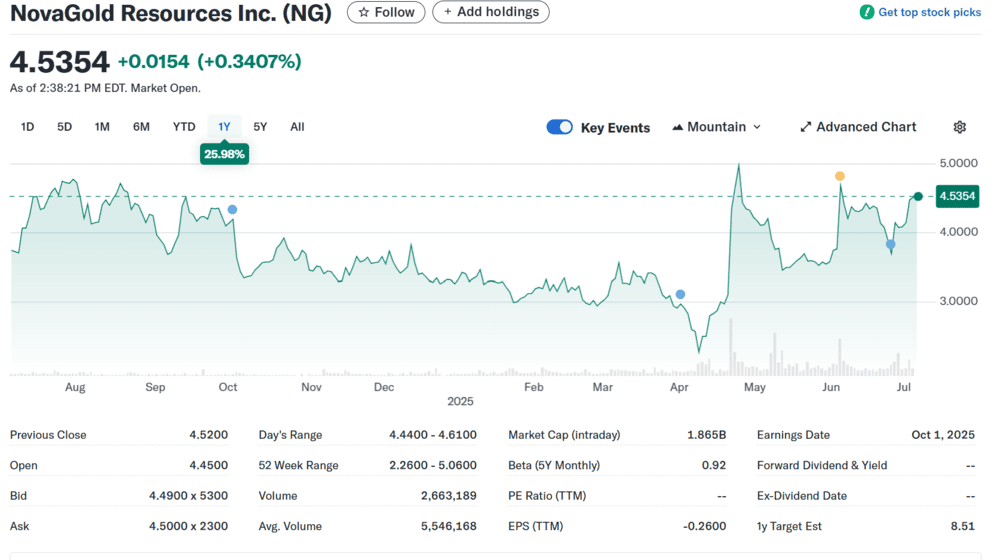 NG Penny Stock