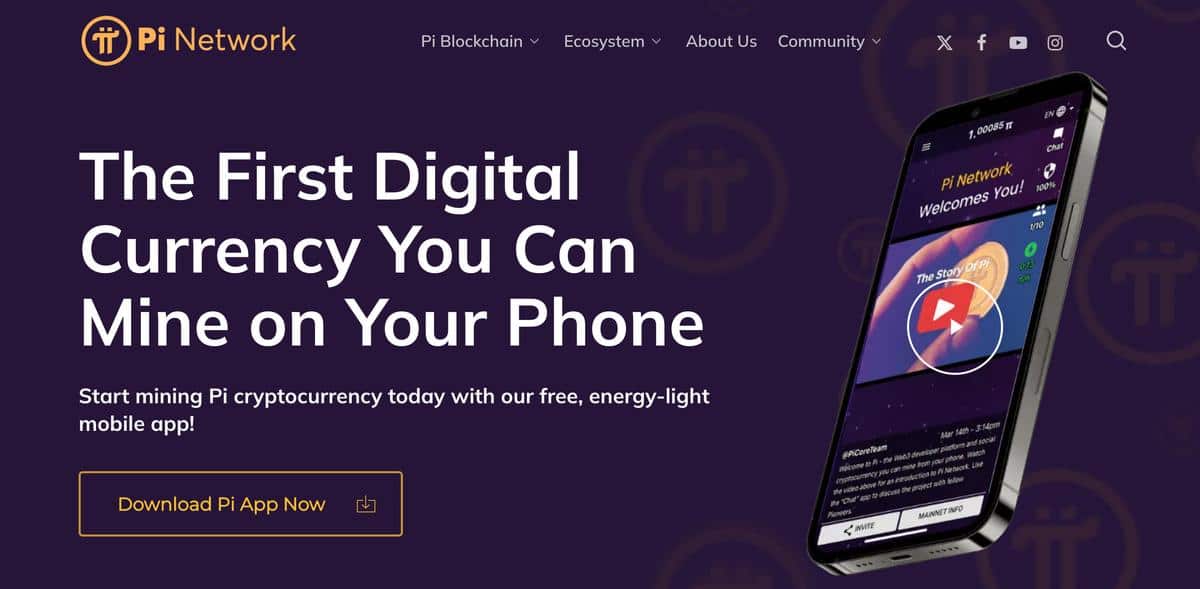 Pi network nové kryptomeny